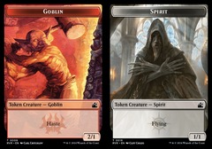 Goblin (9) // Spirit (18) Token - Foil
